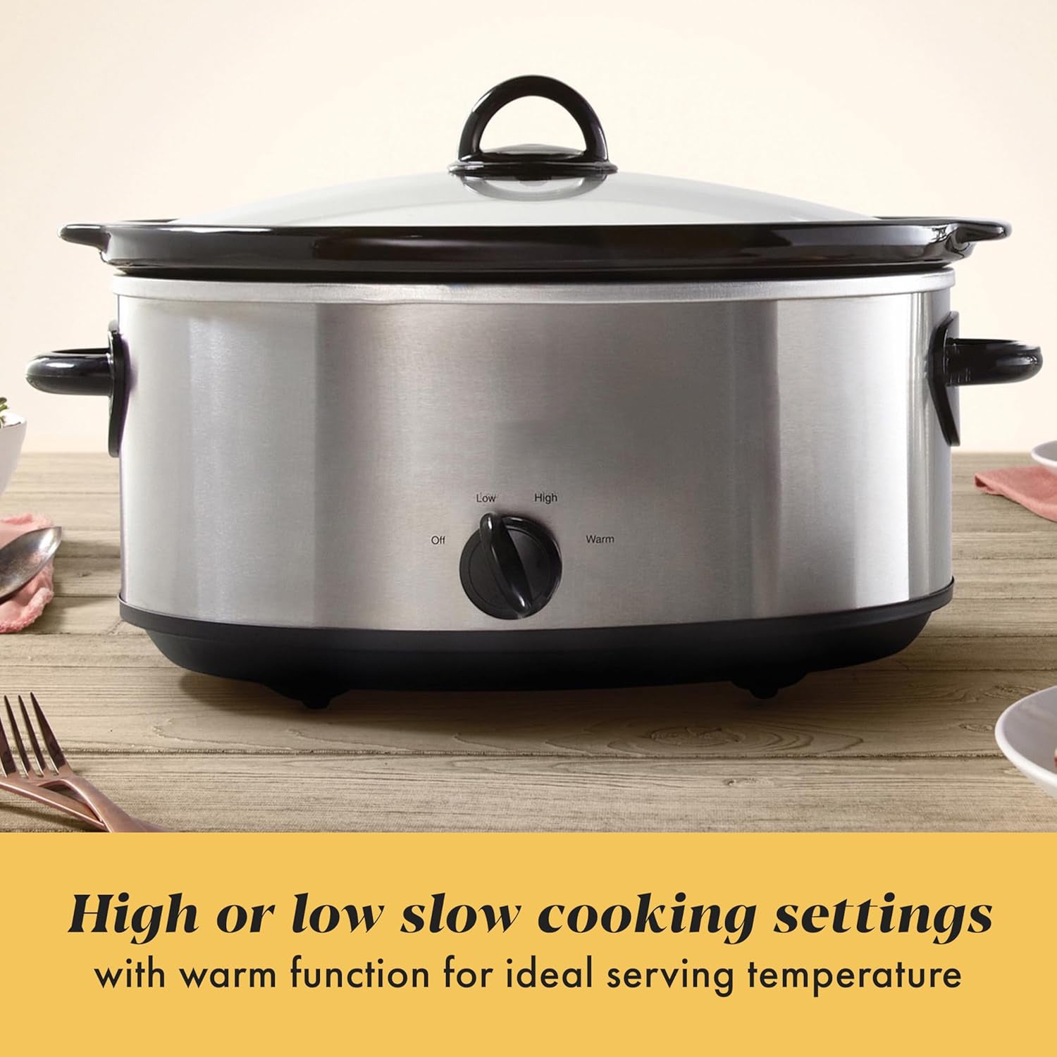 Large Capacity Slow Cooker for Family Meals