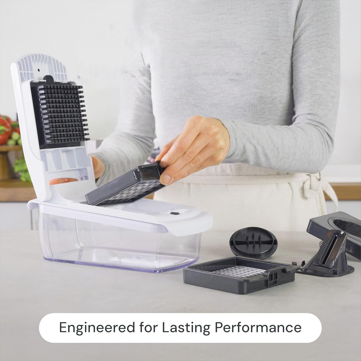 Multifunction Vegetable Chopper with Storage Container