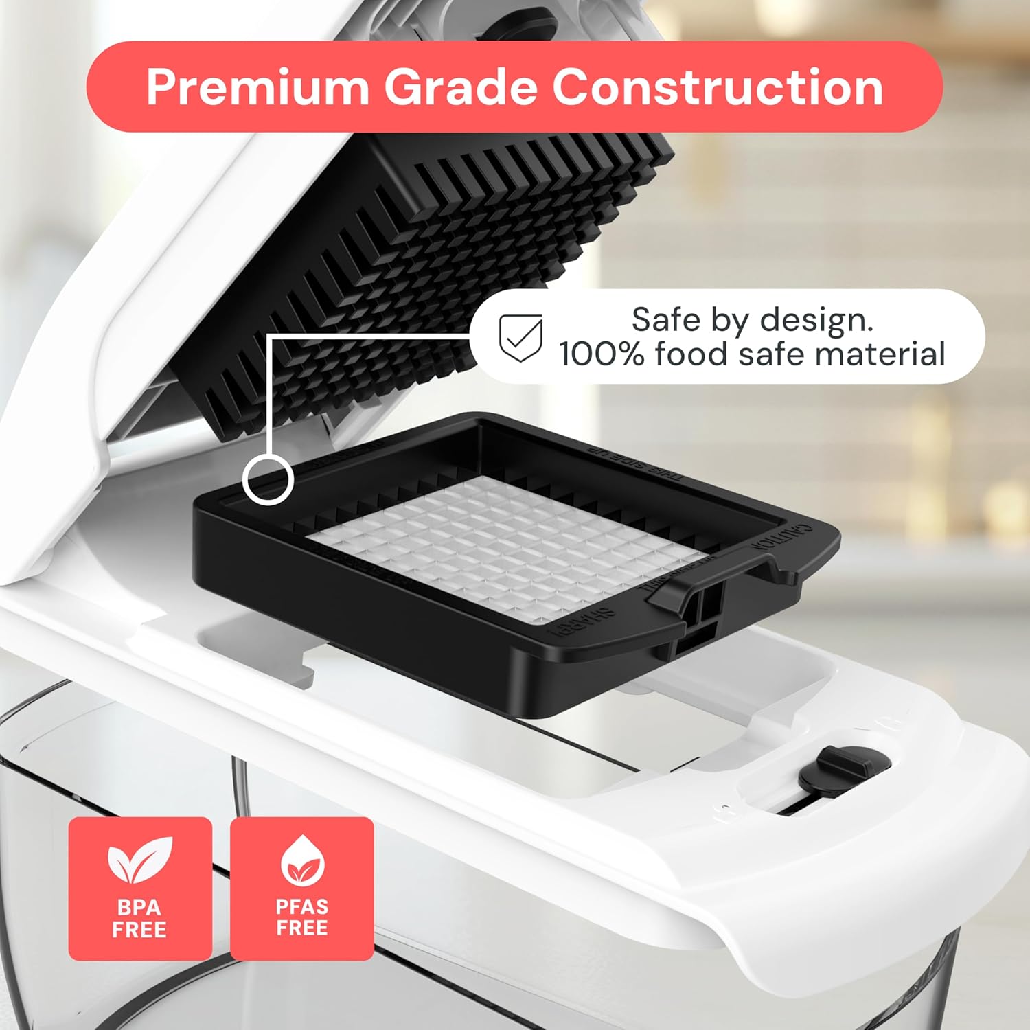 Multifunction Vegetable Chopper with Storage Container